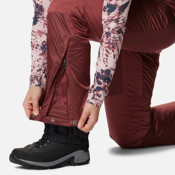 Columbia Kick Turner II Insulated Pants Root Maroon Red Womens Plus Size 3X NWT - Picture 10 of 11
